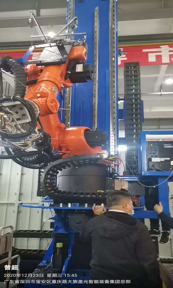 博揚(yáng)工程師前往大族激光，探討亞特蘭齒條項(xiàng)目
